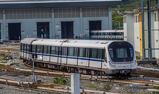 Train livery for Downtown Line 3 extension